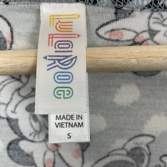 Lularoe Disney Classic T Minnie Mouse Womens Small Scrub Pullover High Low Hem - Picture 8 of 8